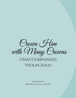 Book cover for Crown Him with Many Crowns - Unaccompanied Violin Solo