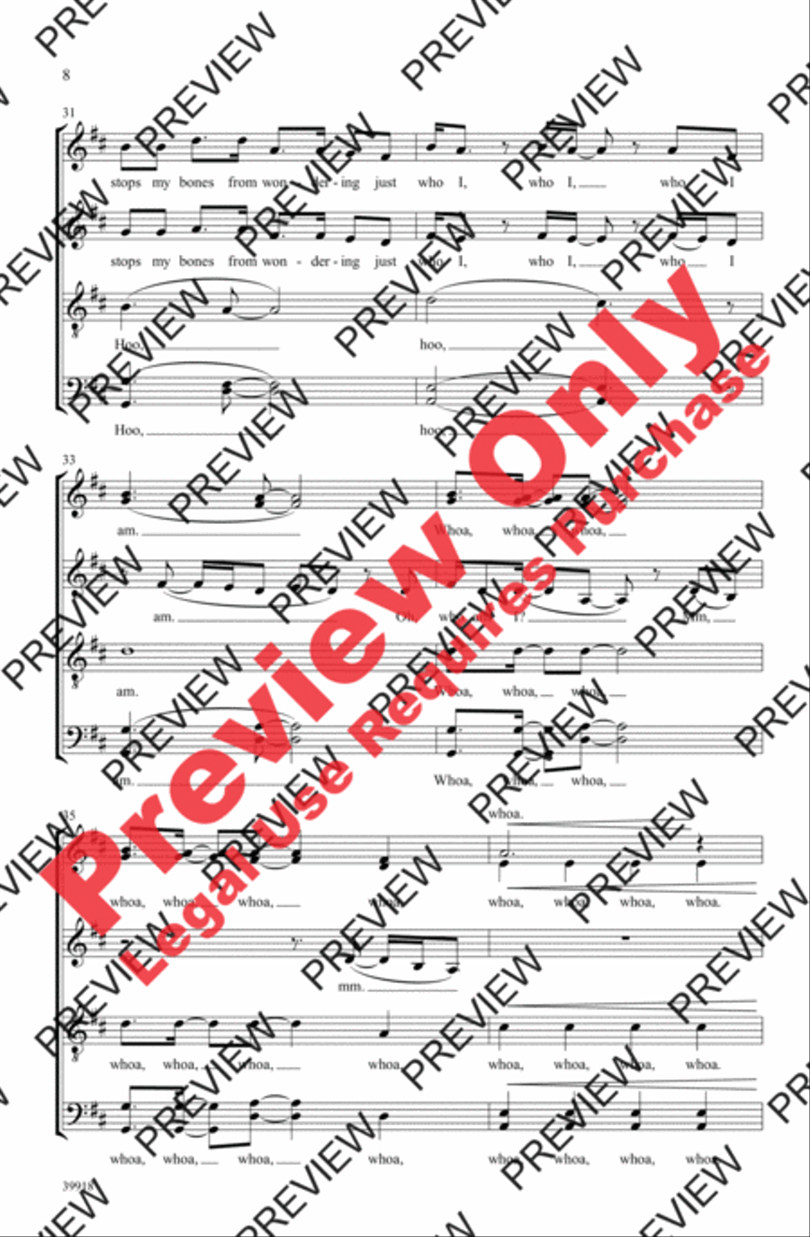 Some Nights Some Nights 4-Part scores gallery preview page 8