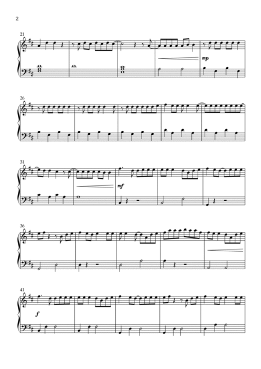 Shivers Easy Piano scores gallery preview page 2