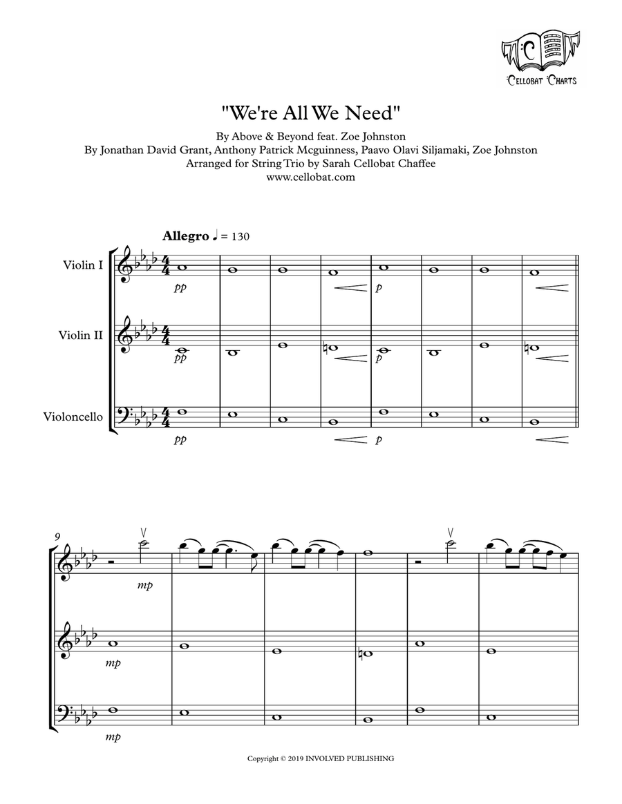 We Are All We Need String Trio scores gallery preview page 1