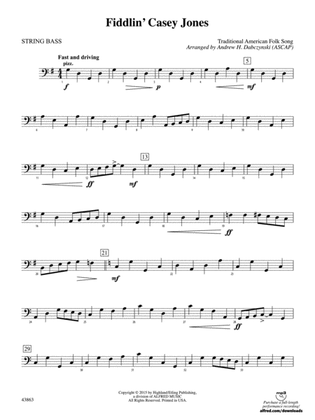 Fiddlin' Casey Jones: String Bass