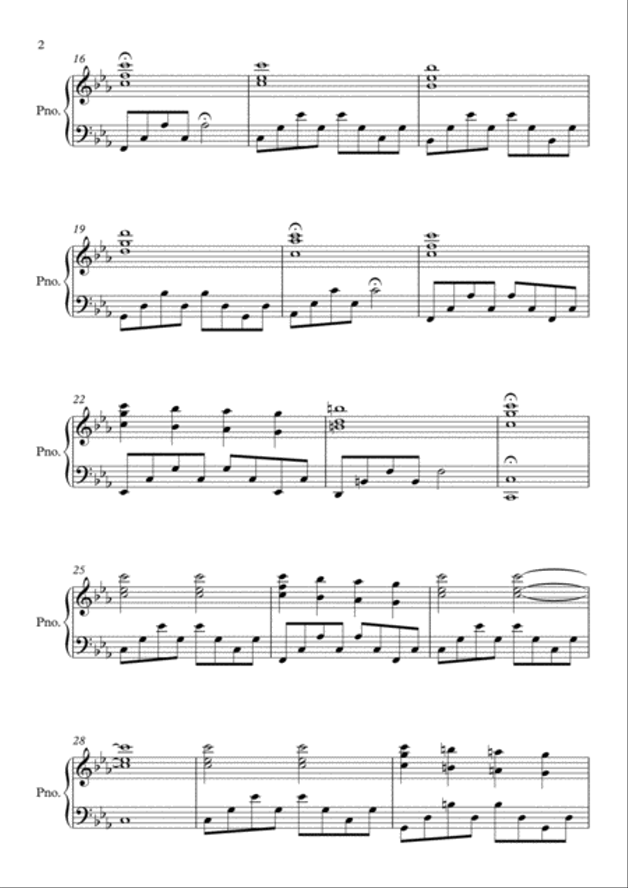 Light Of The Seven Piano Solo scores gallery preview page 2