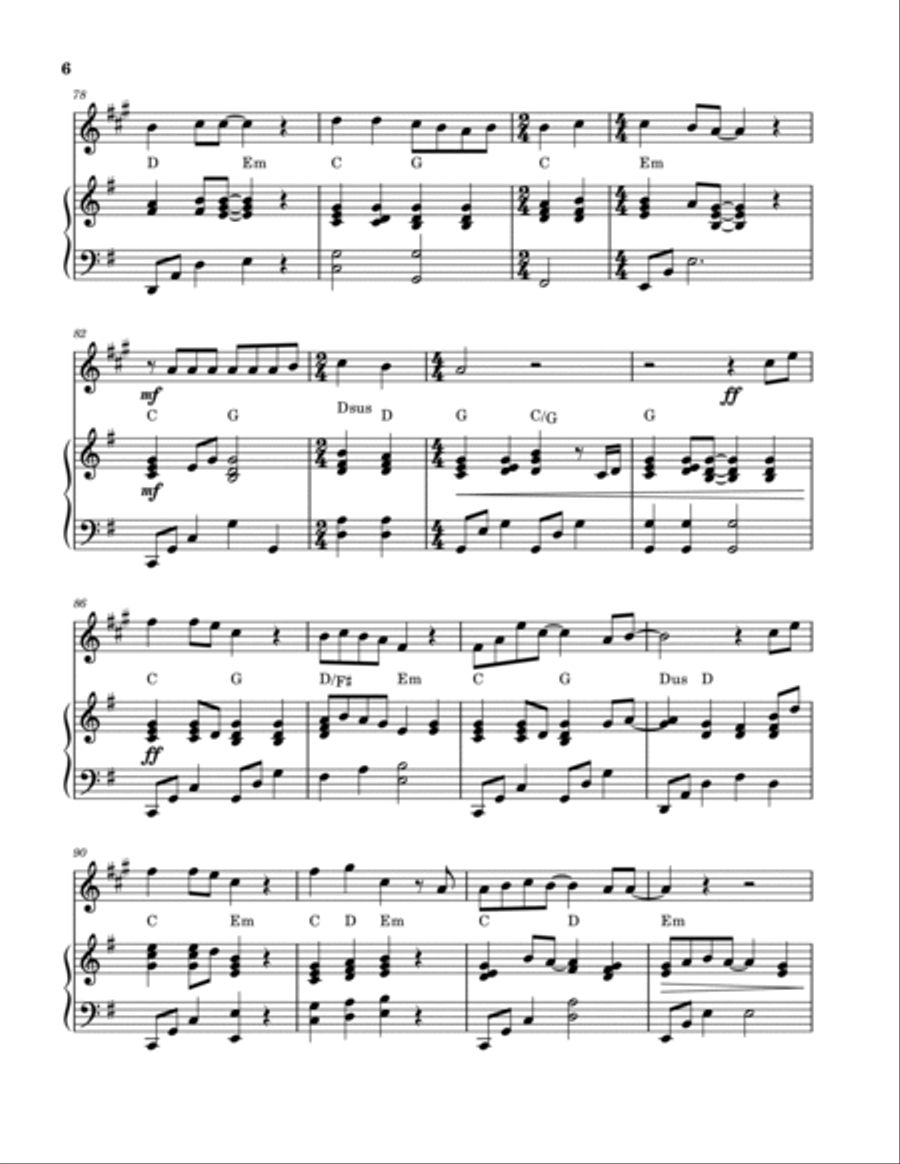 10,000 Reasons (bless The Lord) B-Flat Clarinet scores gallery preview page 6