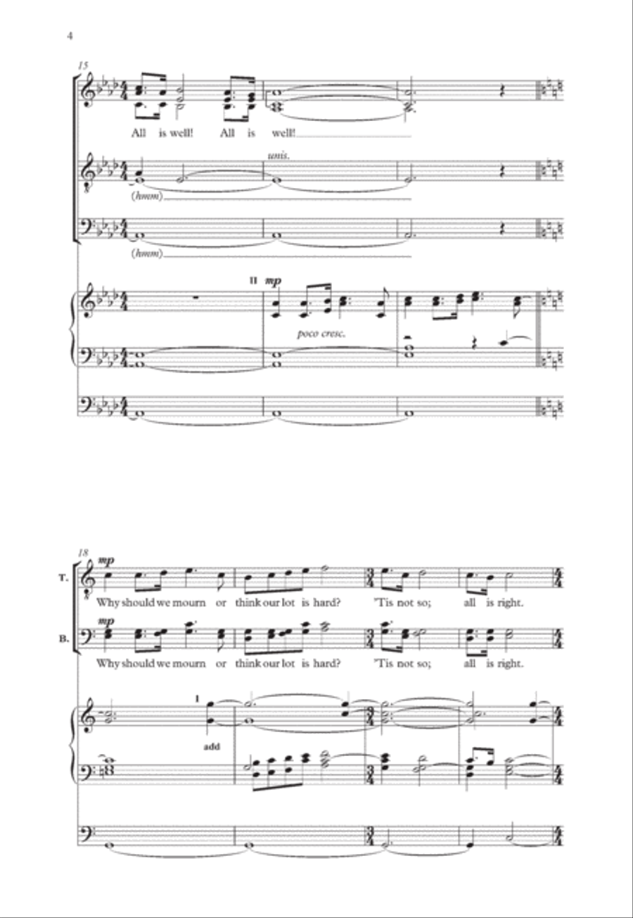 Come, come, ye Saints Come, come, ye Saints 4-Part scores gallery preview page 4
