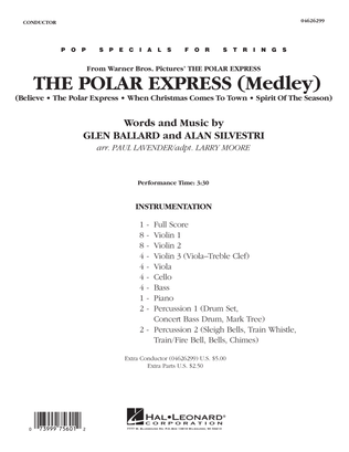 The Polar Express (Medley) - Full Score