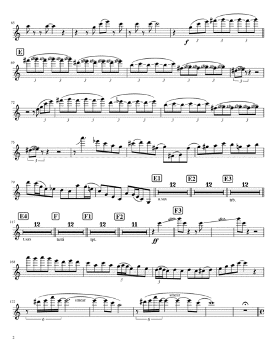 Concerto For Clarinet Large Ensemble scores gallery preview page 2