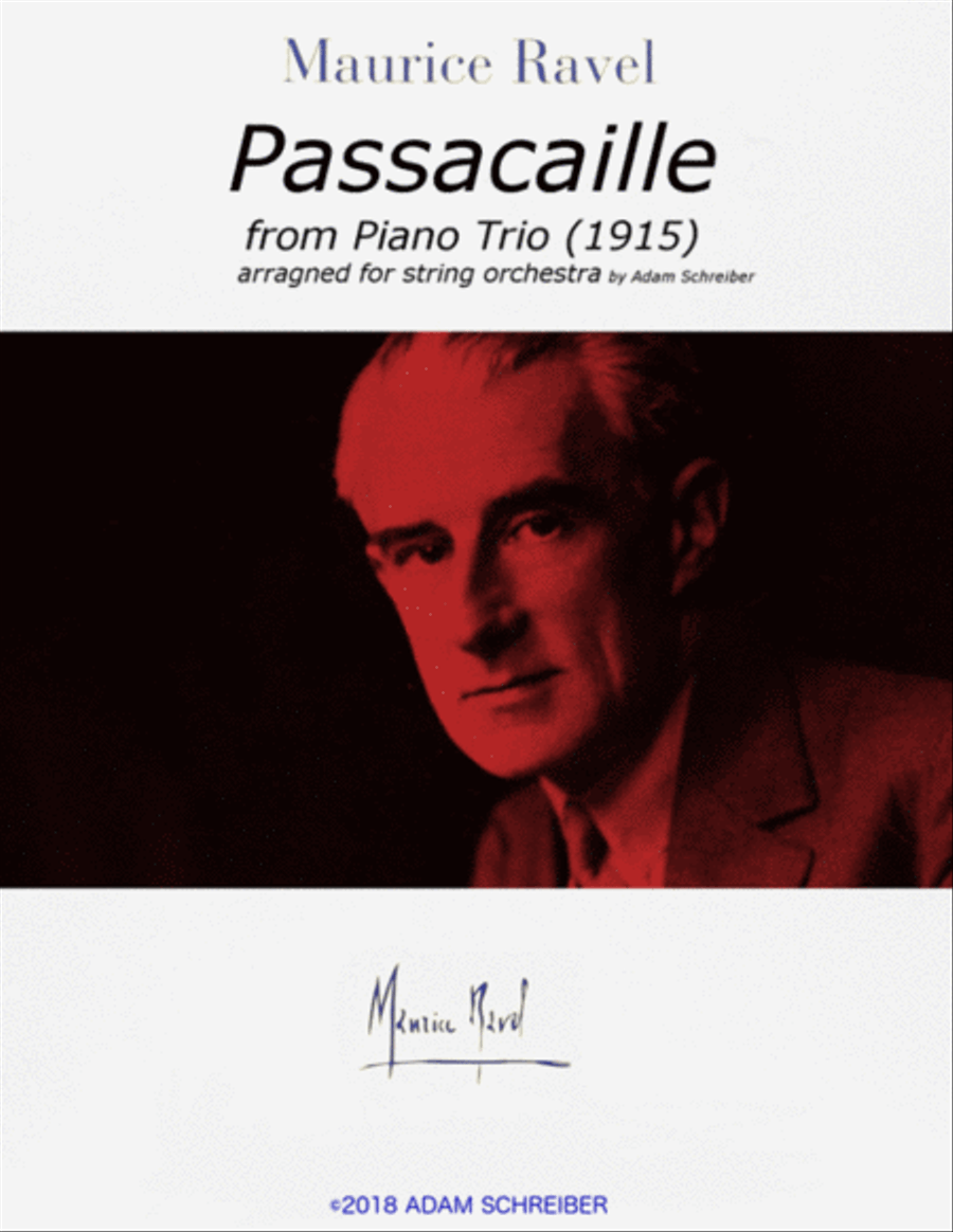 Ravel - Passacaglia for String Orchestra String Orchestra scores gallery preview page 1