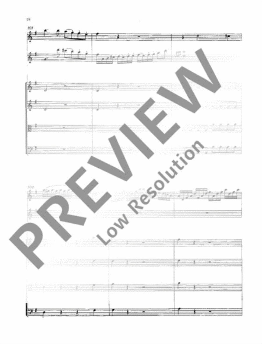 Concerto G major Concerto G major String Orchestra scores gallery preview page 19