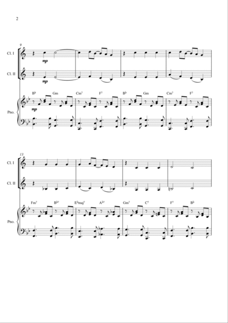 Love Is The Sweetest Thing Woodwind Duet scores gallery preview page 2