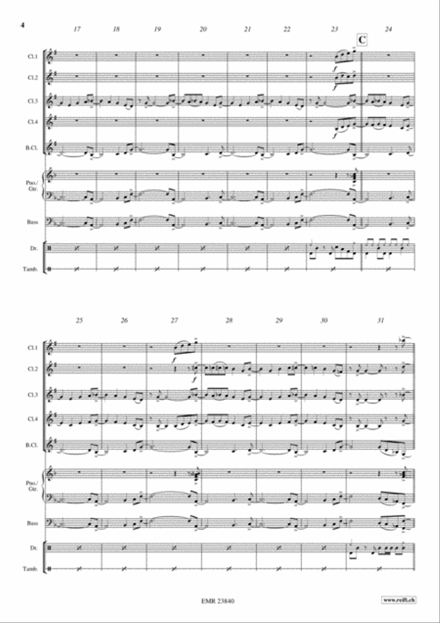 Birdland Birdland Clarinet scores gallery preview page 4