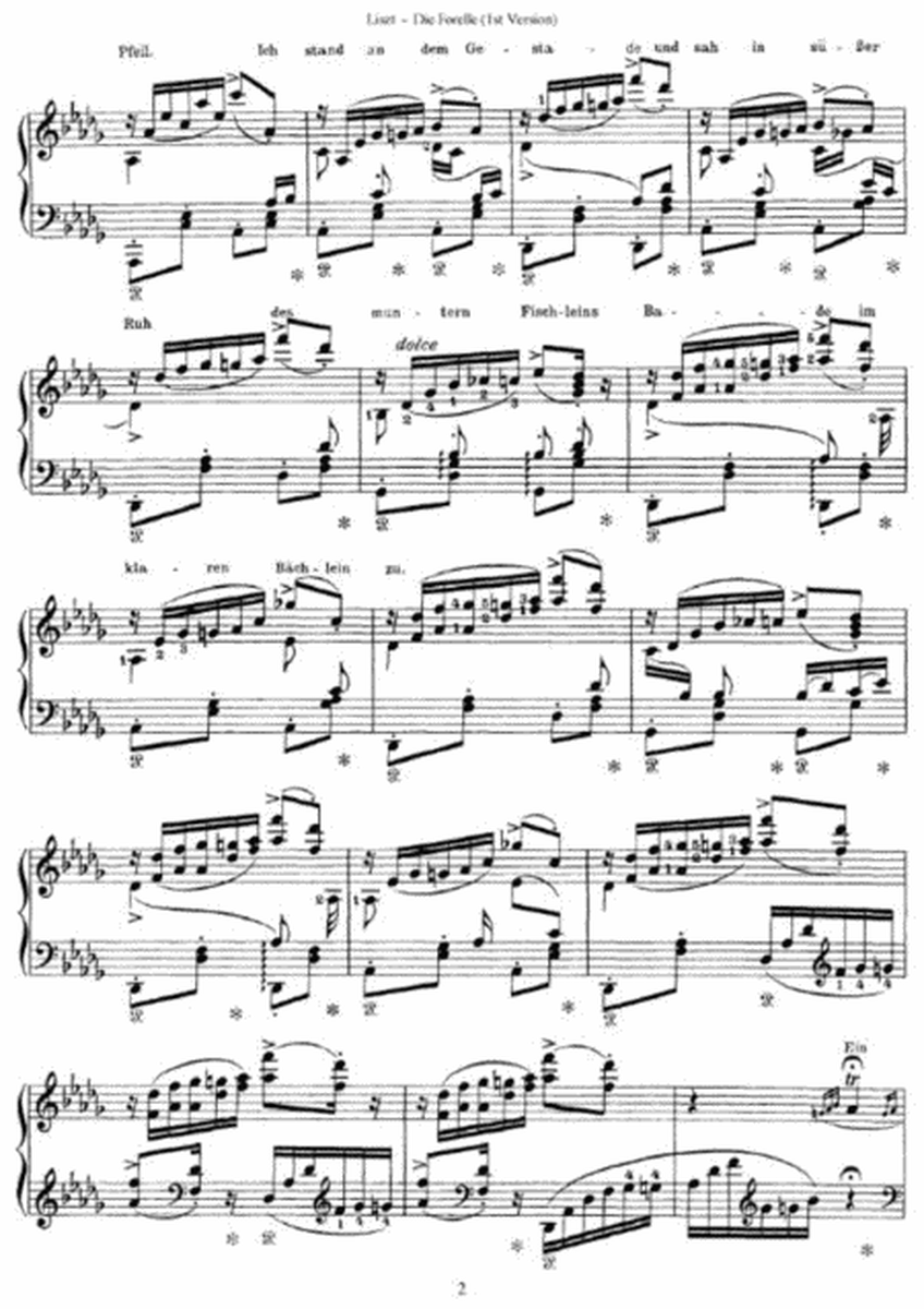 Franz Liszt - Die Forelle (1st Version) (by Schubert)