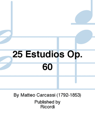 Book cover for 25 Estudios Op. 60