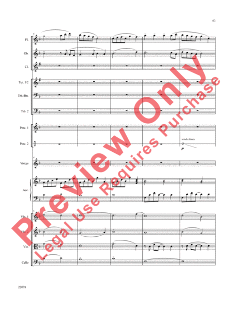 A Christmas Carol (Instrumental Parts) Choir scores gallery preview page 64