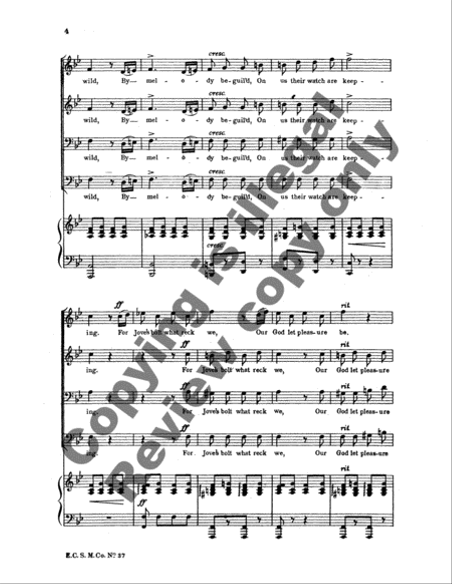 Philemon et Baucis: Bacchantes Chorus TTBB scores gallery preview page 5