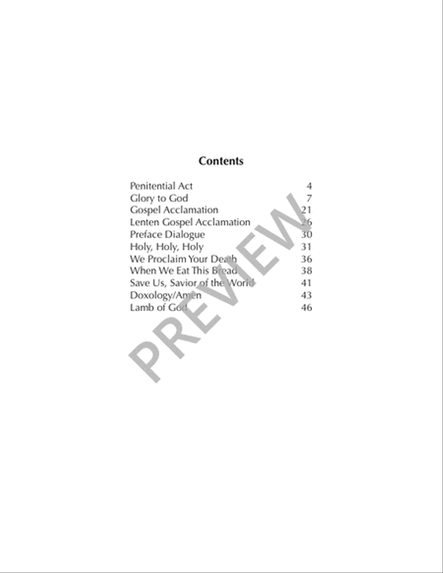 Storrington Mass (Full Score) 4-Part scores gallery preview page 4