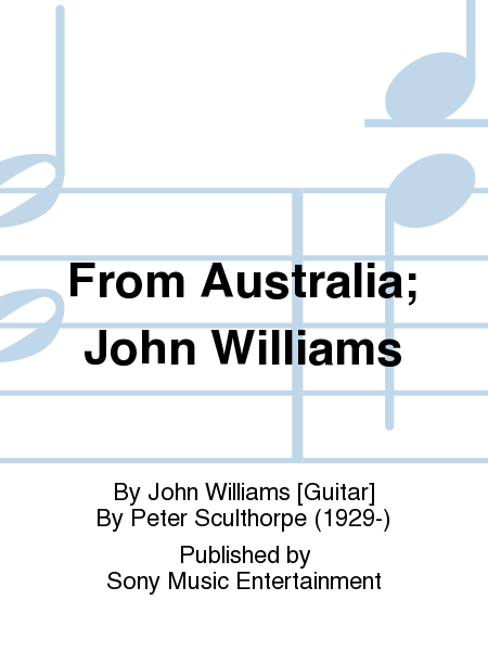 From Australia; John Williams