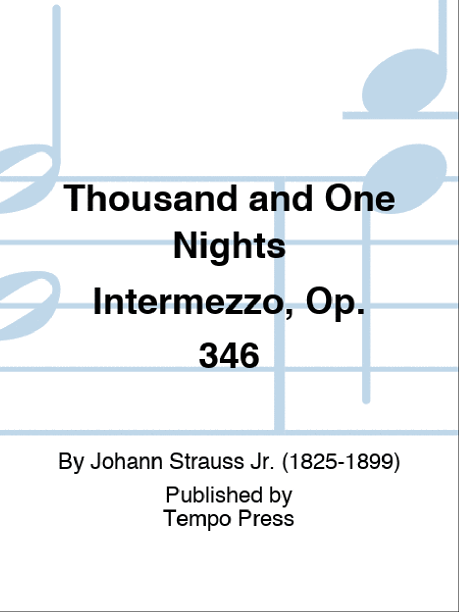 Thousand and One Nights Intermezzo, Op. 346 Piano scores gallery preview page 1