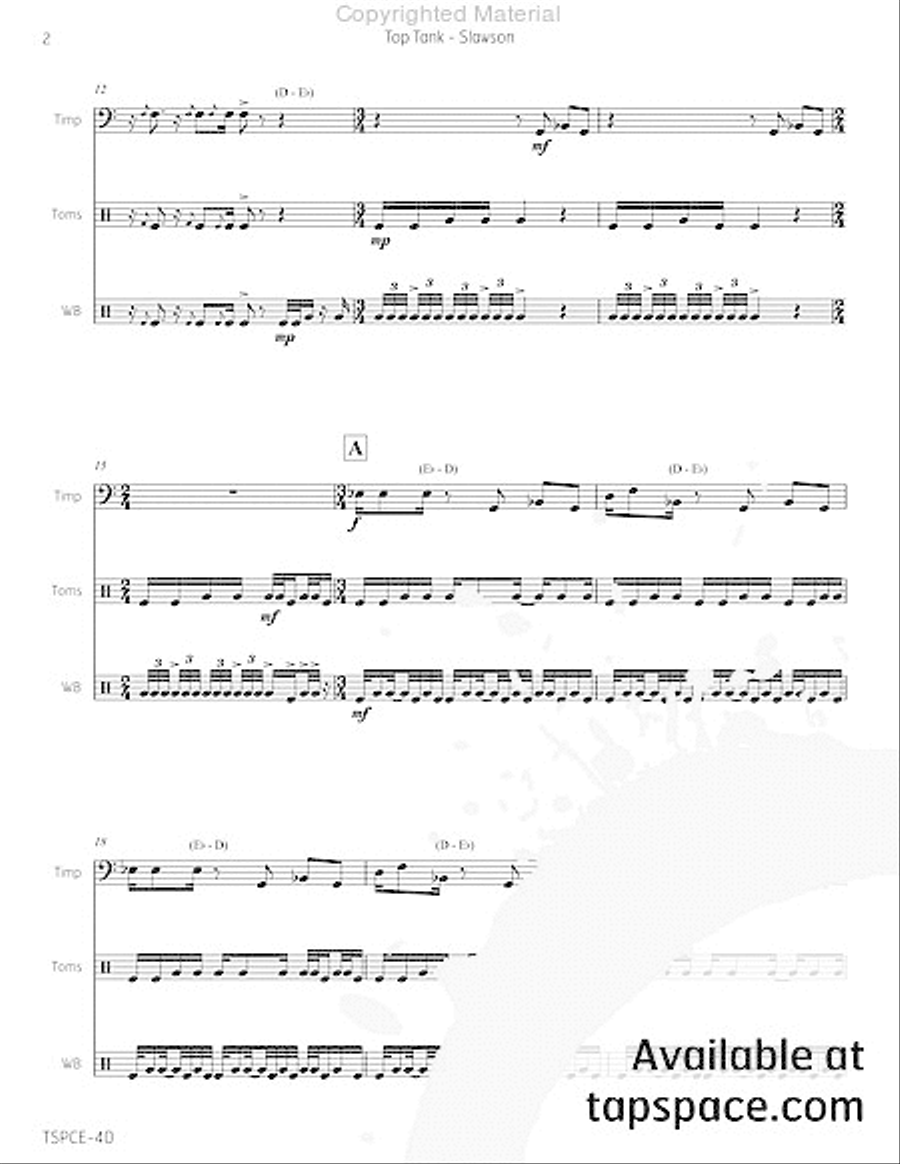 Top Tank Percussion Ensemble scores gallery preview page 7