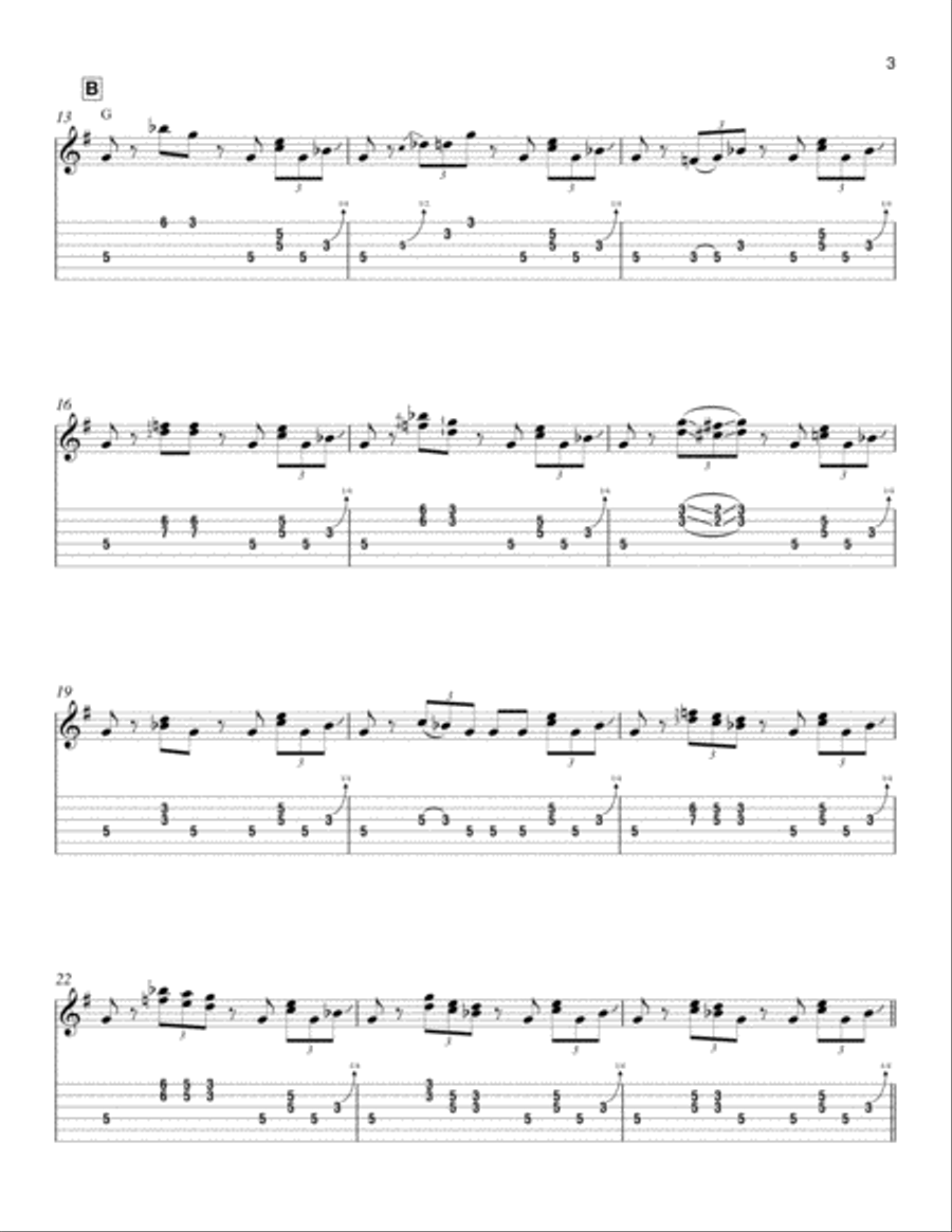 Southside Man Southside Man Guitar Tablature scores gallery preview page 2