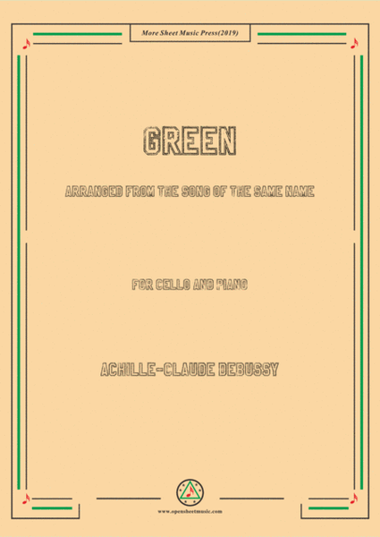 Debussy-Green, for Cello and Piano image number null
