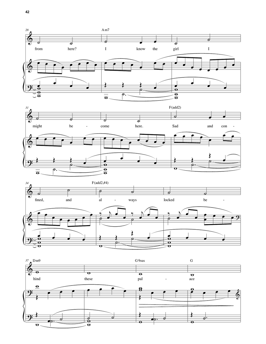 These Palace Walls (from Aladdin: The Broadway Musical) Voice scores gallery preview page 3