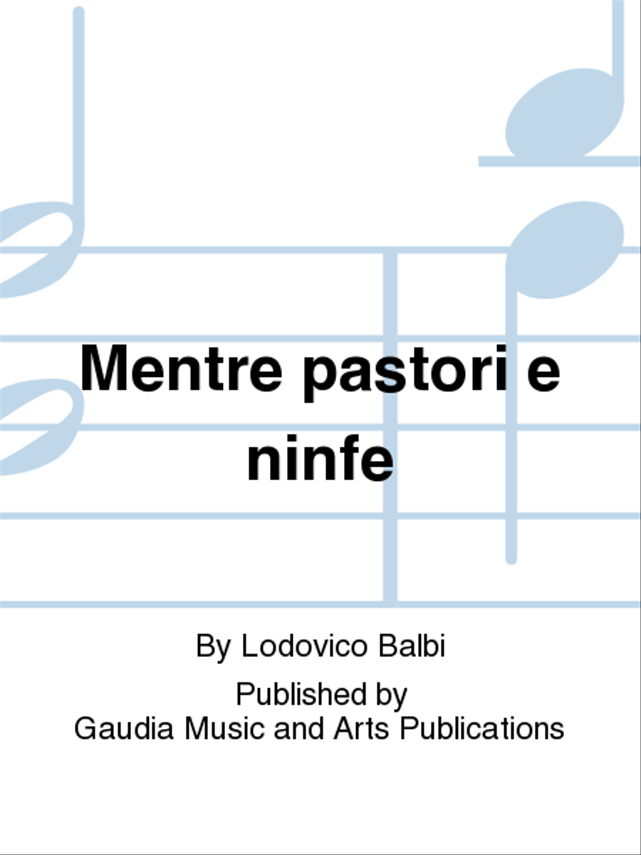 Mentre pastori e ninfe Choir scores gallery preview page 1