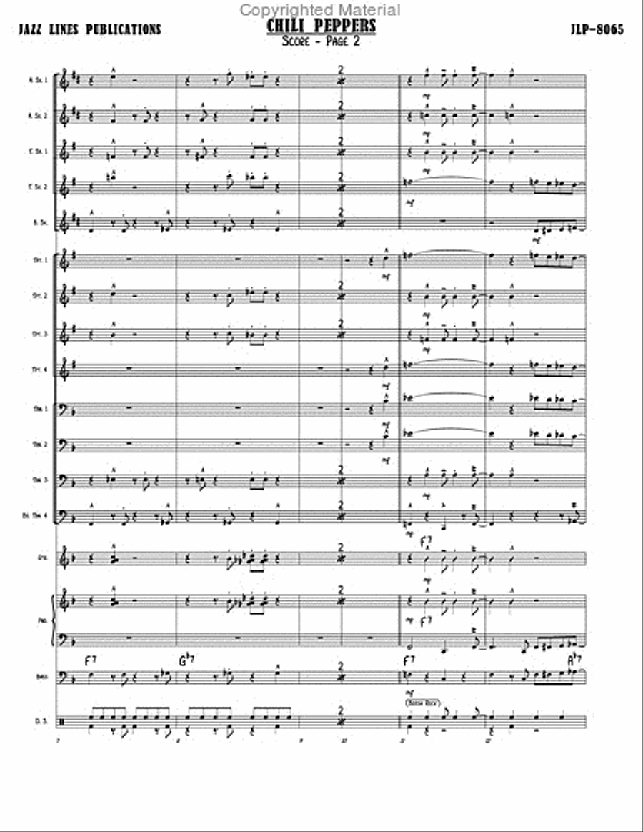 Chili Peppers Big Band scores gallery preview page 5
