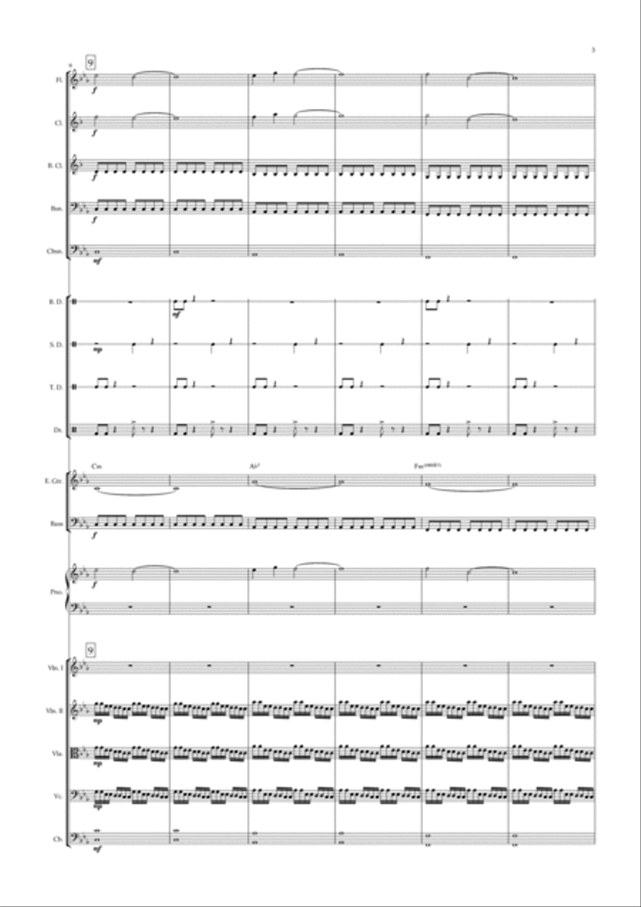 Daredevil Main Titles Full Orchestra scores gallery preview page 3
