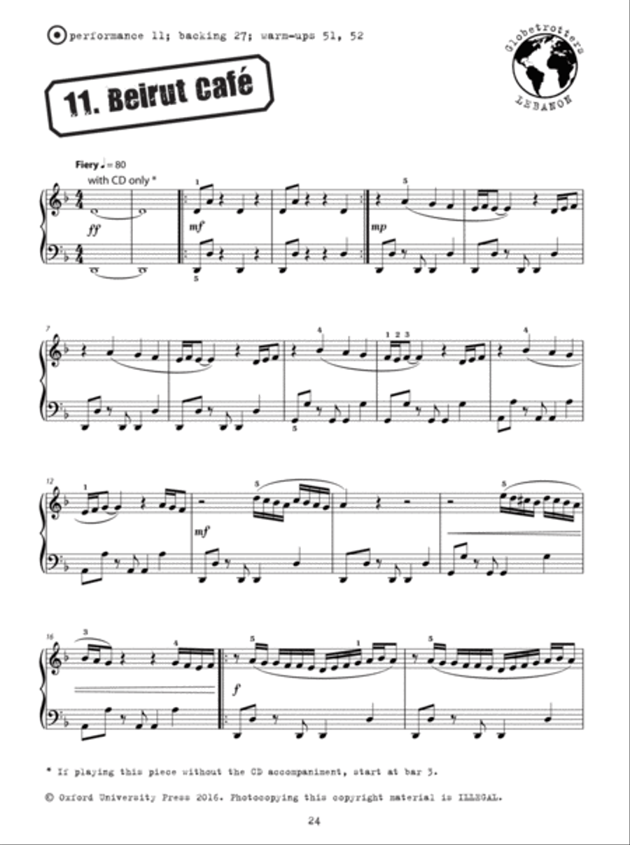 Piano Globetrotters + CD Piano Globetrotters + CD Voice scores gallery preview page 4