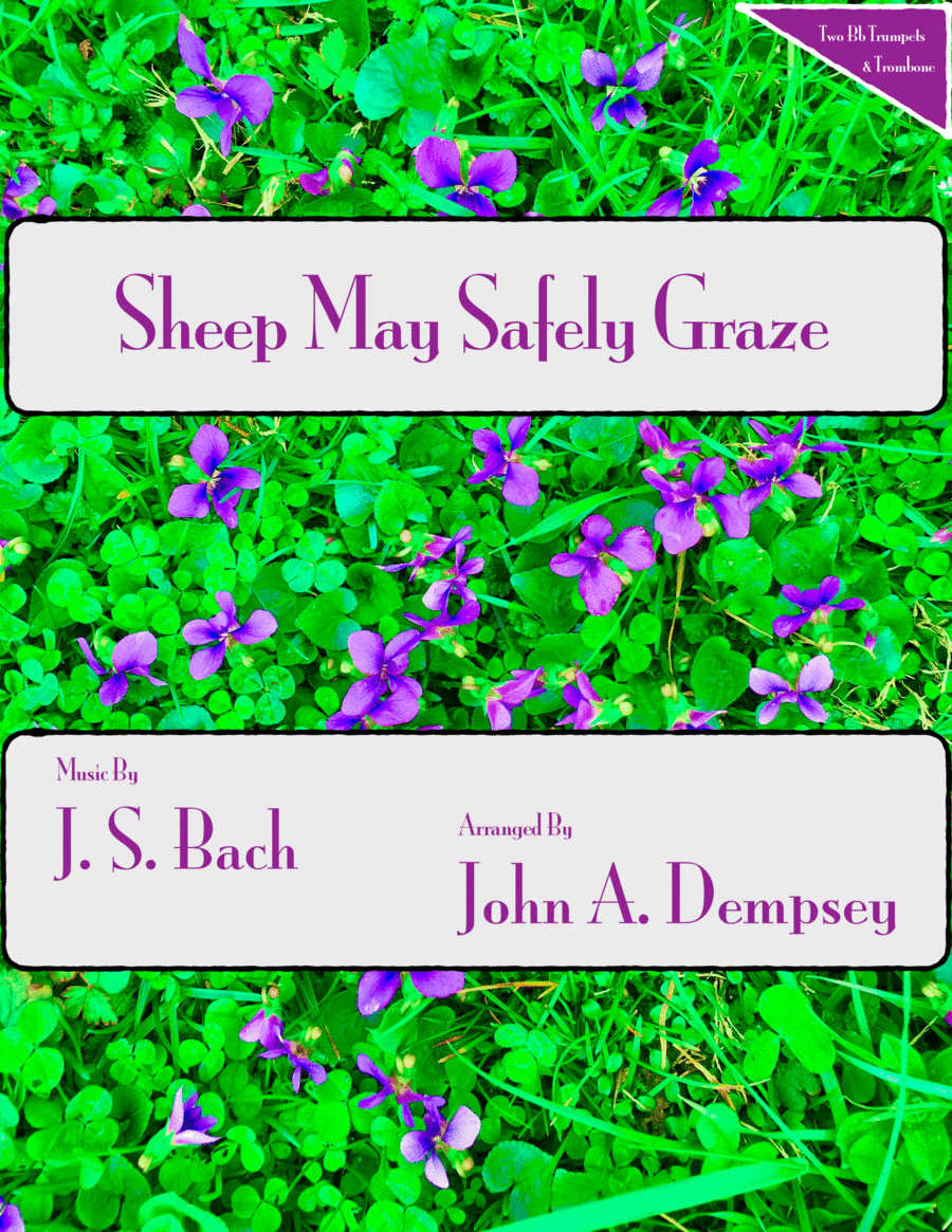 Sheep May Safely Graze (Bach): Brass Trio for Two Trumpets and Trombone image number null