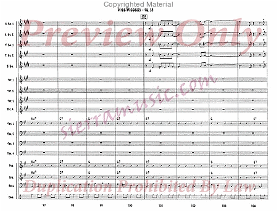 Miss Missouri Miss Missouri Big Band scores gallery preview page 14