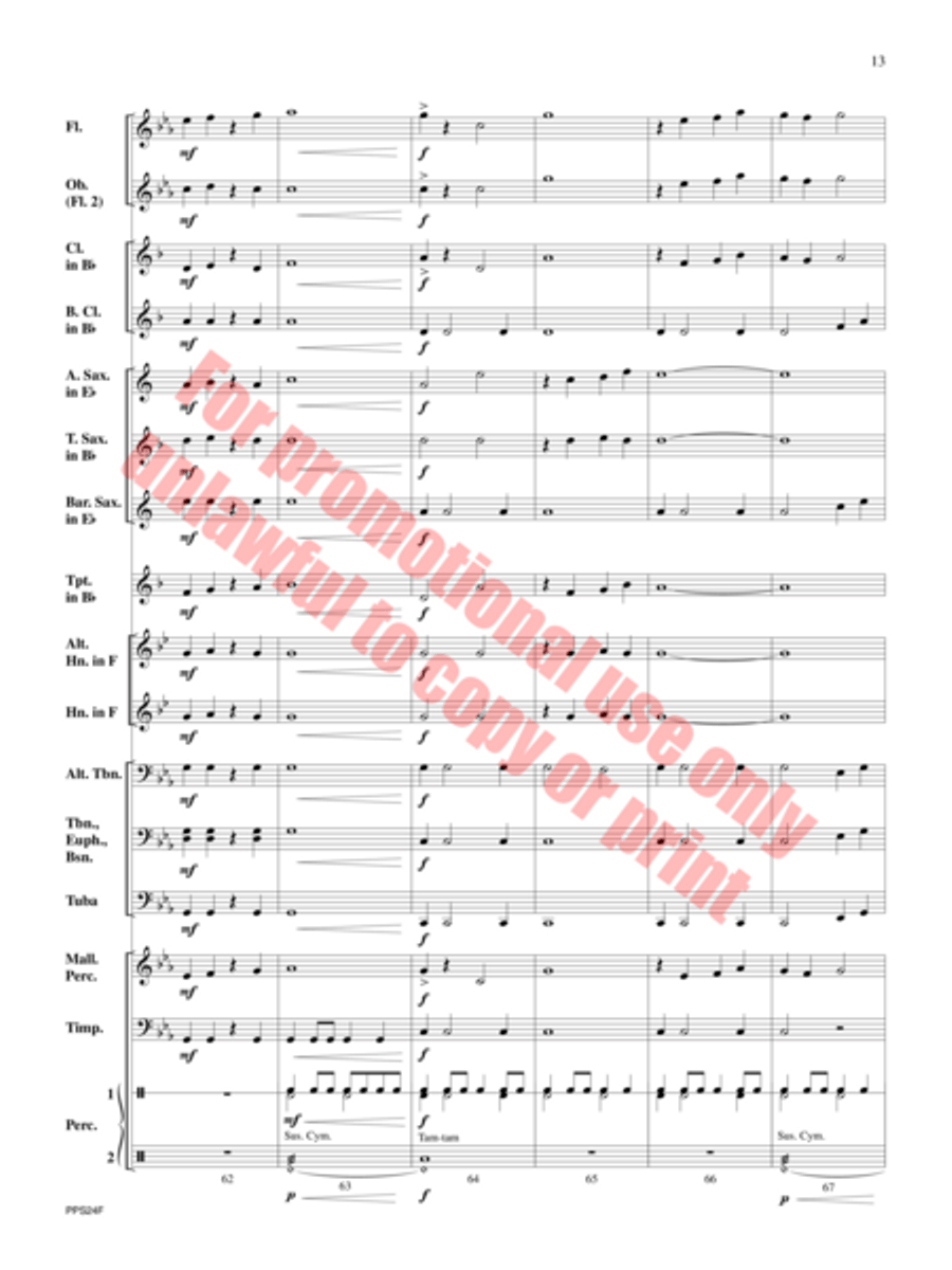 Mammoth Concert Band scores gallery preview page 14