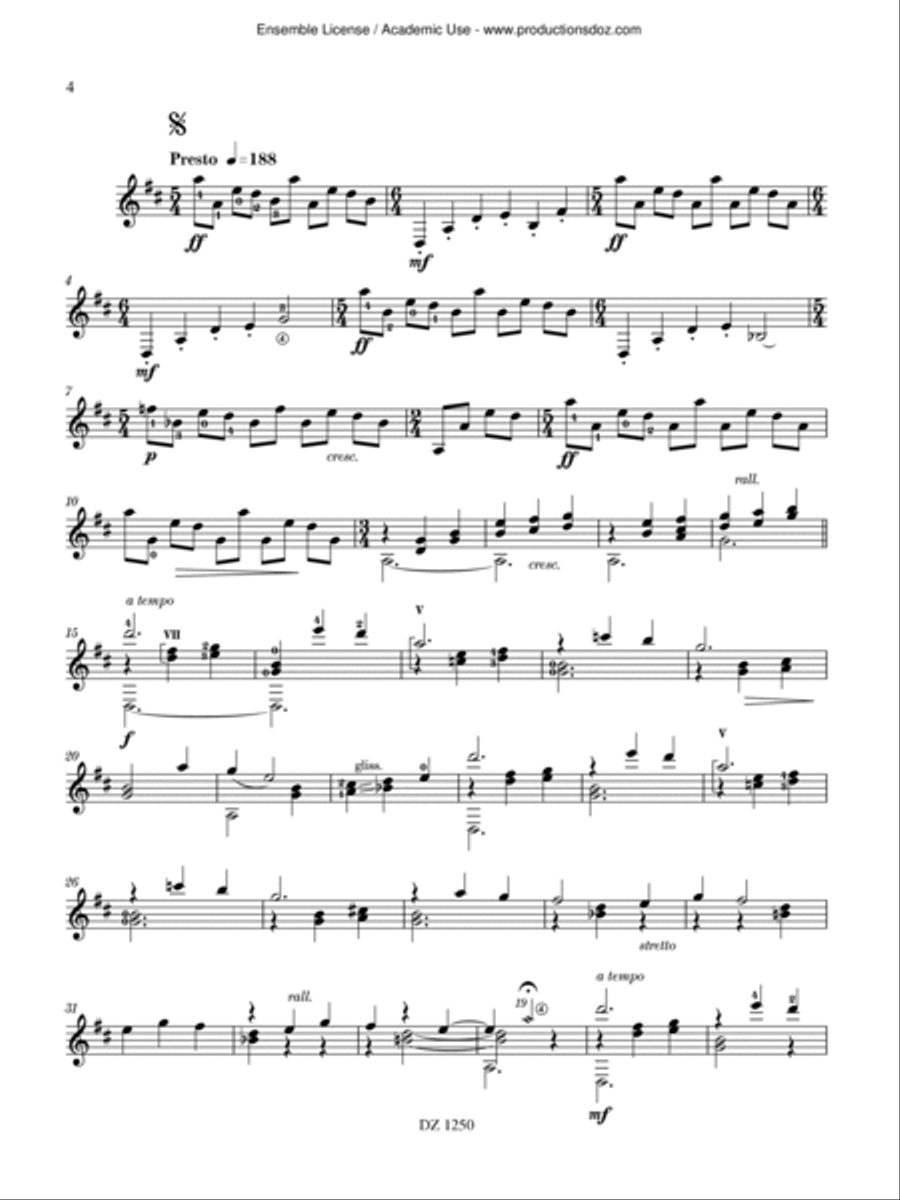 Chemin des Bains Chemin des Bains Classical Guitar scores gallery preview page 4