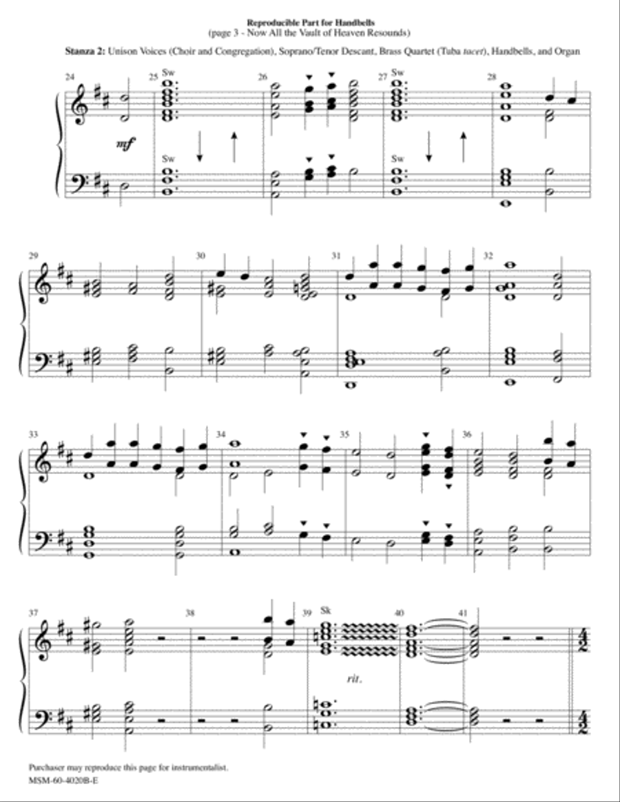 Now All the Vault of Heaven Resounds Choir scores gallery preview page 3