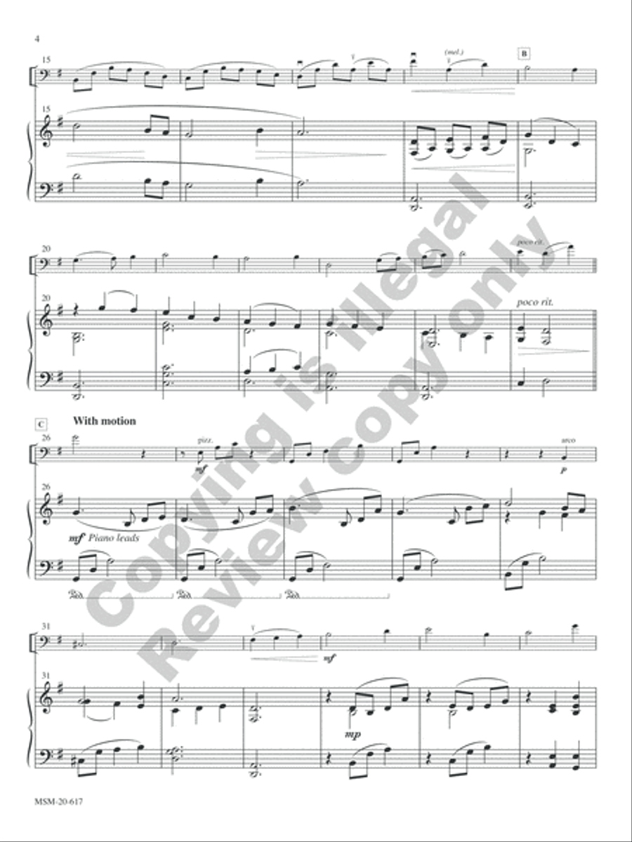 Two Pieces for Cello and Piano Piano Accompaniment scores gallery preview page 4