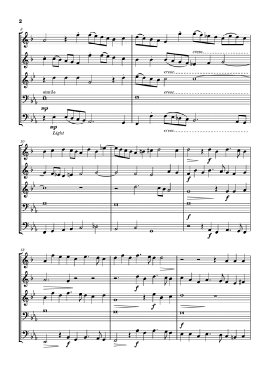 Sinfonia 4 a 5 Horn scores gallery preview page 2