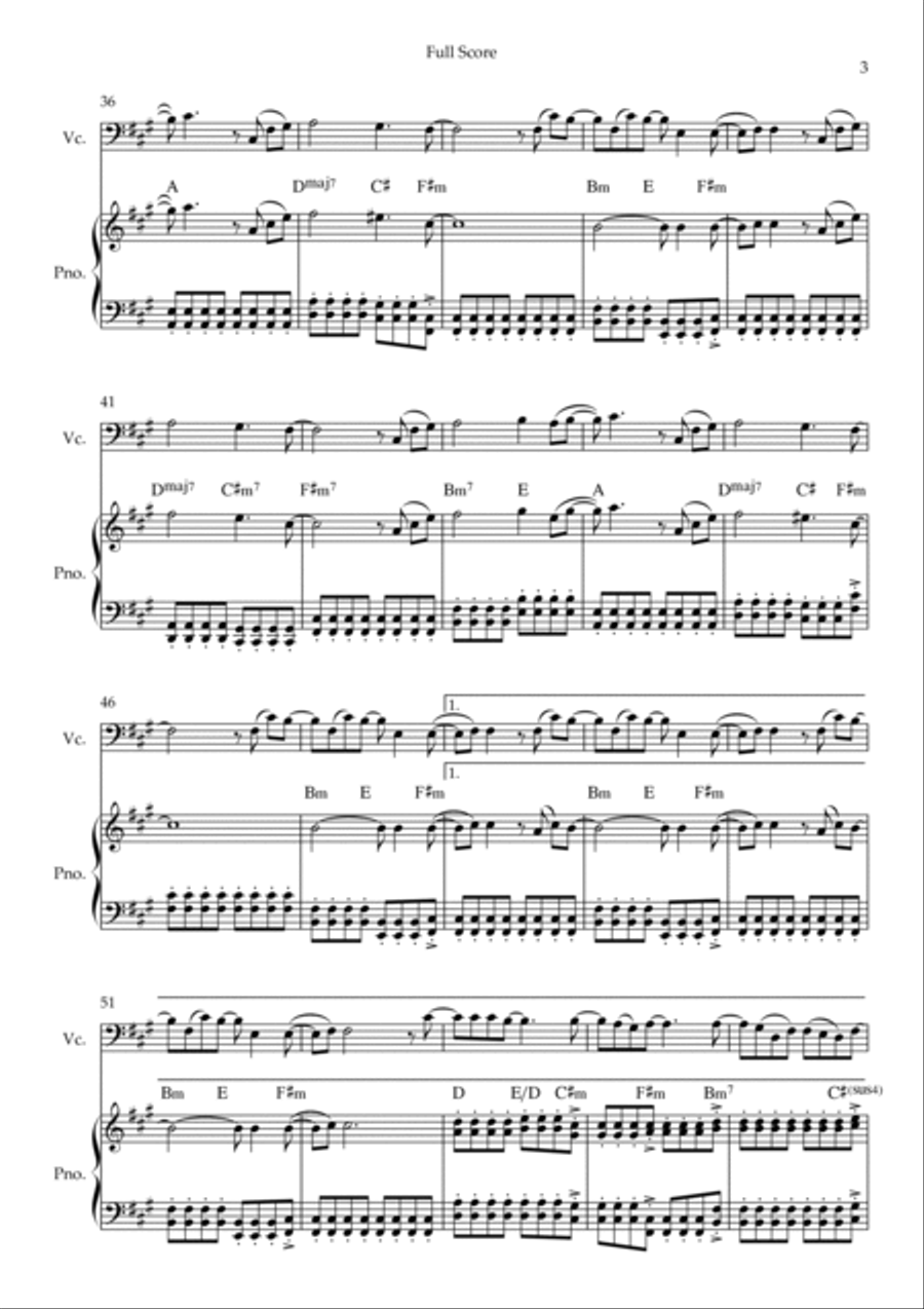 Ikimono Gakari's Blue Bird Piano scores gallery preview page 3