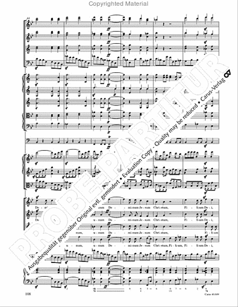 Missa solemnis Missa solemnis 4-Part scores gallery preview page 124