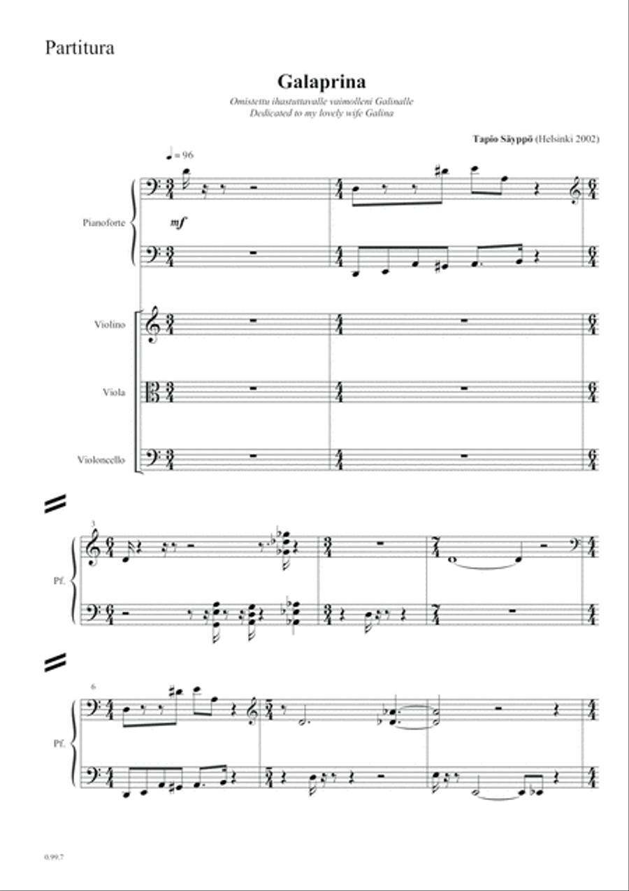 Galaprina (piano quartet) Piano Quartet scores gallery preview page 5