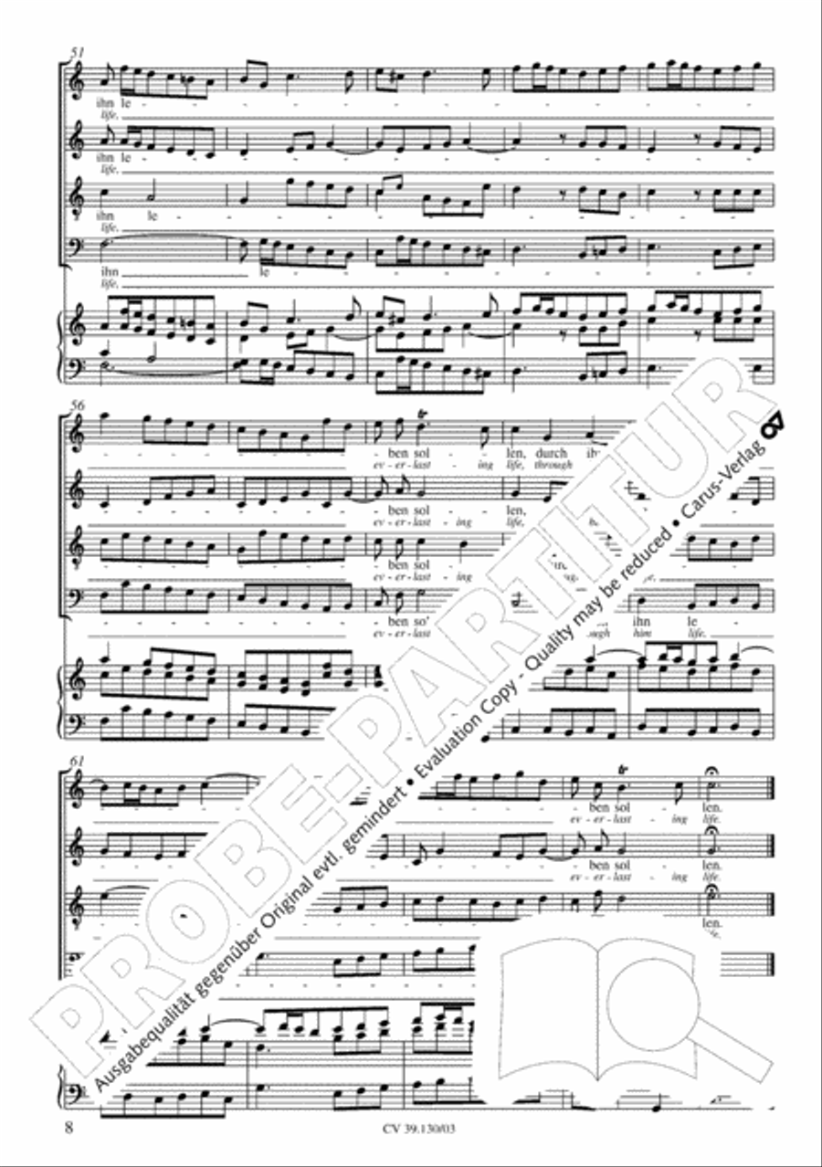Thereby is revealed unto us the glory of God's favor (Daran ist erschienen die Liebe Gottes) 4-Part scores gallery preview page 9