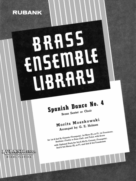 Spanish Dance No. 4 - Brass Sextets Or Choirs With Score