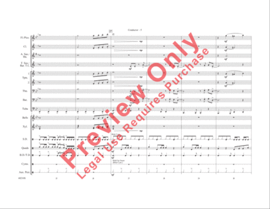 Make Me Smile Make Me Smile Marching Band scores gallery preview page 6