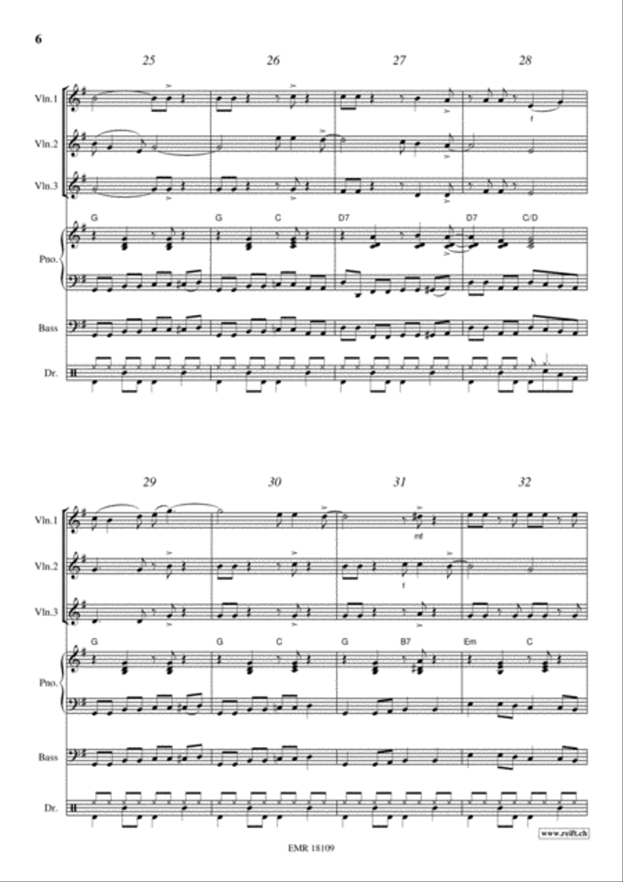 Kumbaya Violin scores gallery preview page 6