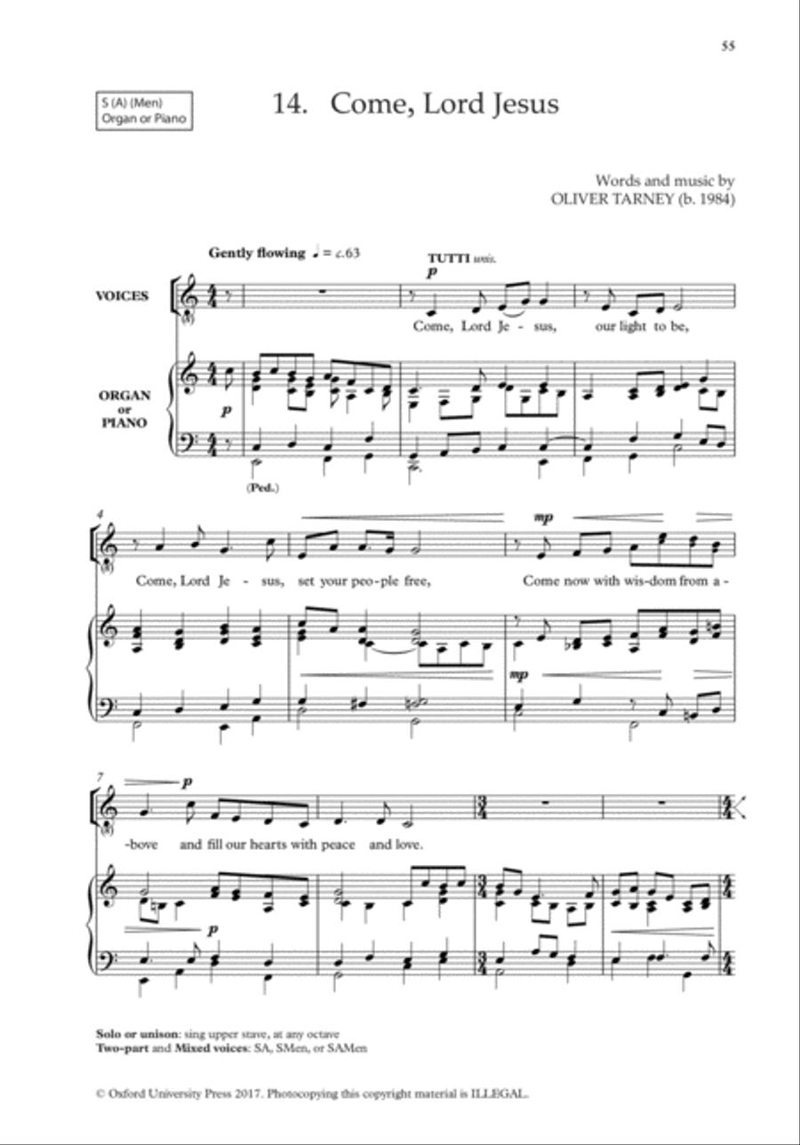 The Oxford Book of Easy Flexible Anthems Choir scores gallery preview page 12