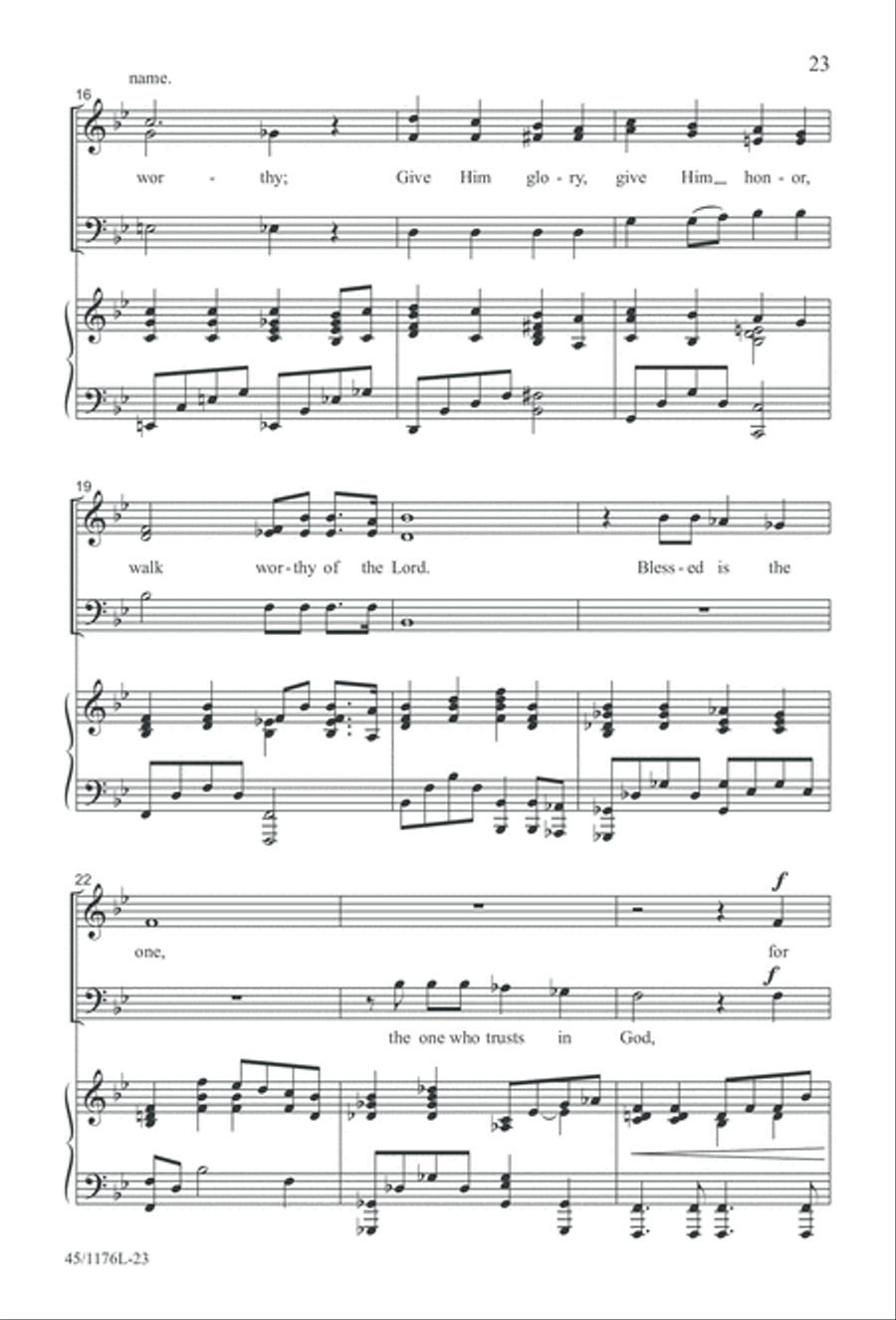 10 More Anthems for about 10 Singers 3-Part scores gallery preview page 23