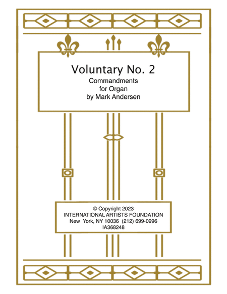 Voluntary No. 2 "Commandments" for organ by Mark Andersen