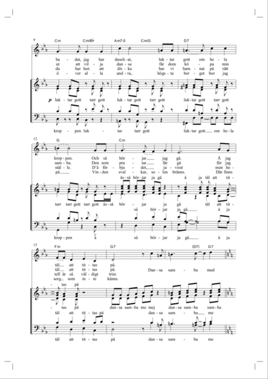 Deirdres samba Deirdres samba 4-Part scores gallery preview page 2