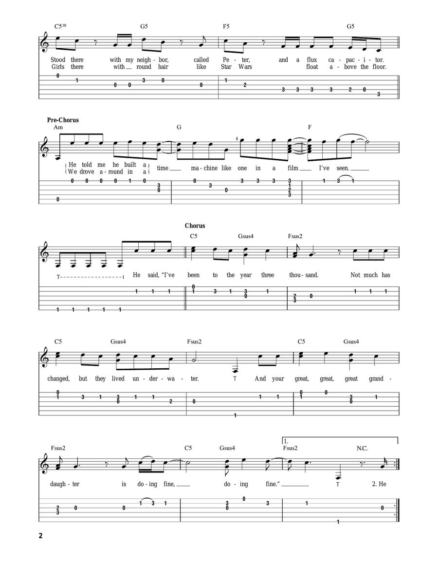 Year 3000 Acoustic Guitar scores gallery preview page 2