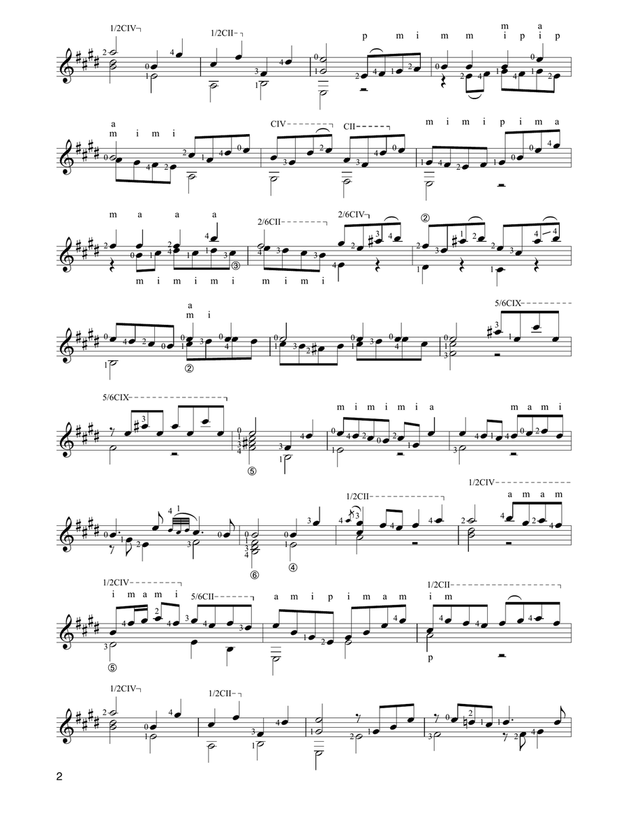 Gavotte En Rondeau Acoustic Guitar scores gallery preview page 2