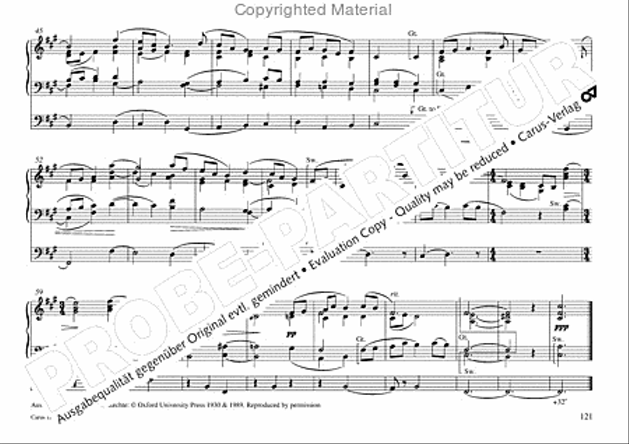 Freiburger Orgelbuch: Stammteil Organ Solo scores gallery preview page 122